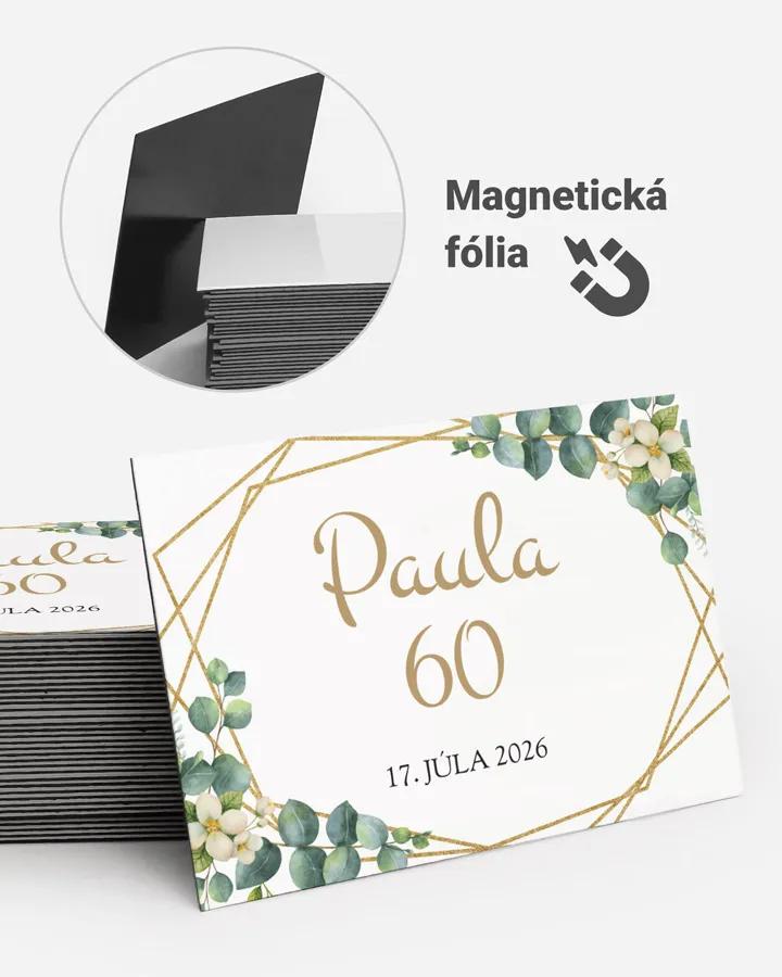 Pamätné magnetky z oslavy - Greenery 03