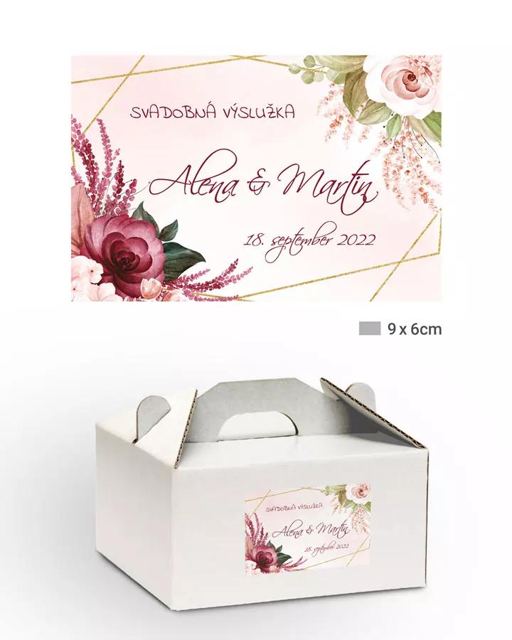 Nálepky na výslužky Botanic 02 1/3