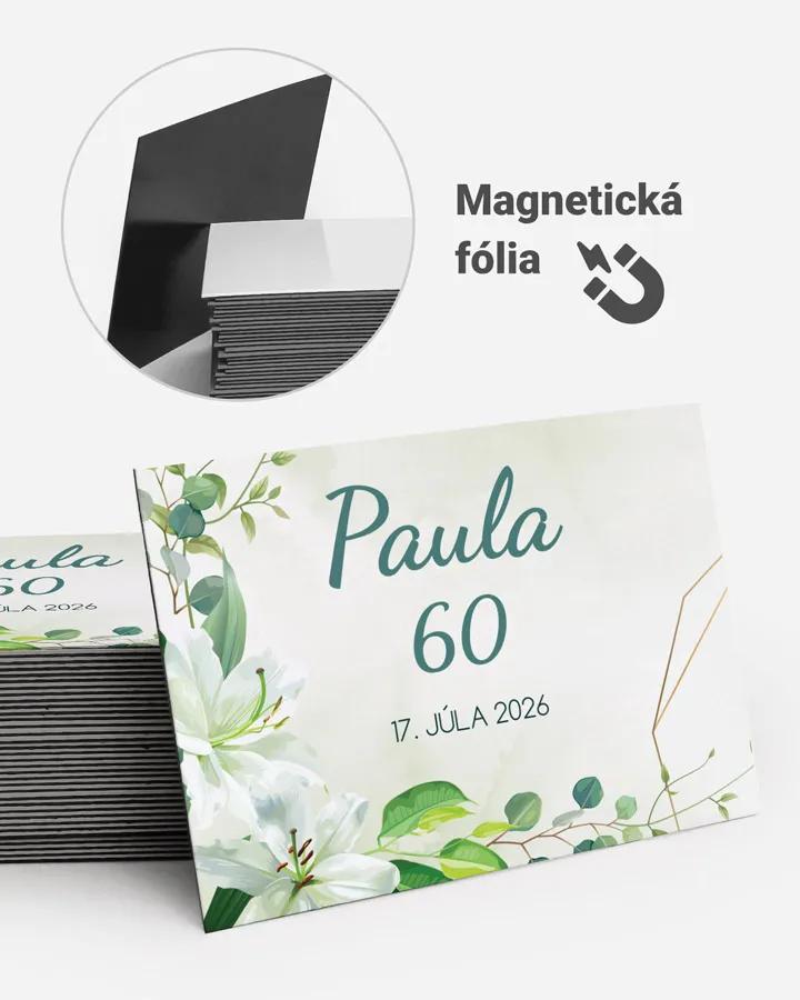 Pamätné magnetky z oslavy - Biele ľalie