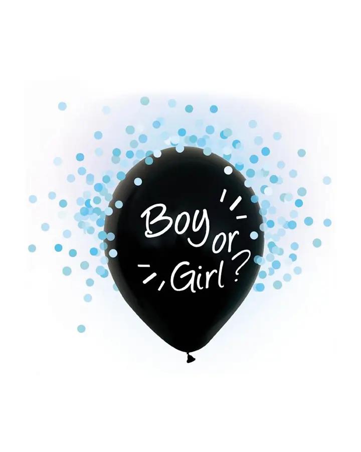 Latexové balóny na odhalenie pohlavia bábätka Chlapec 4ks, 30cm