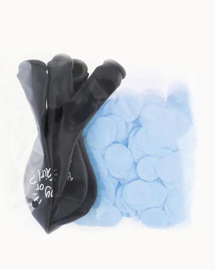 Latexové balóny na odhalenie pohlavia bábätka Chlapec 4ks, 30cm 1/2
