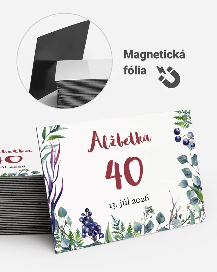 Pamätné magnetky z oslavy  - Eukalyptus s bylinkami