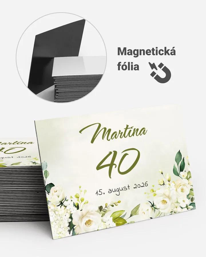 Pamätné magnetky z oslavy  - Šípové ruže 07