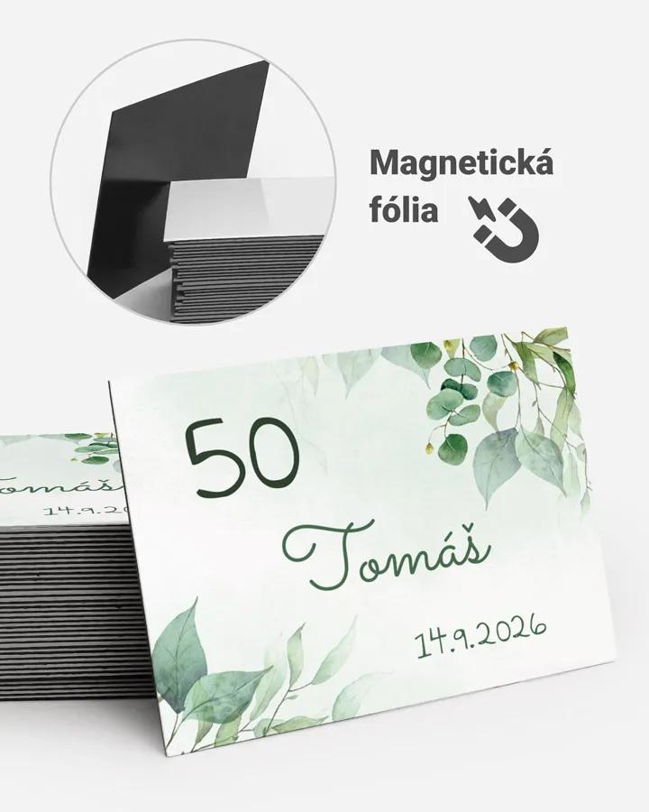 Pamätné magnetky z oslavy  - Greenery 05