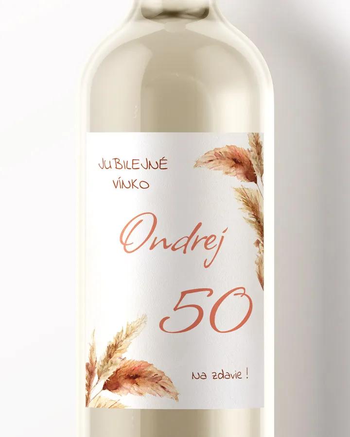 Etikety na víno / pálenku motív Bohem 02