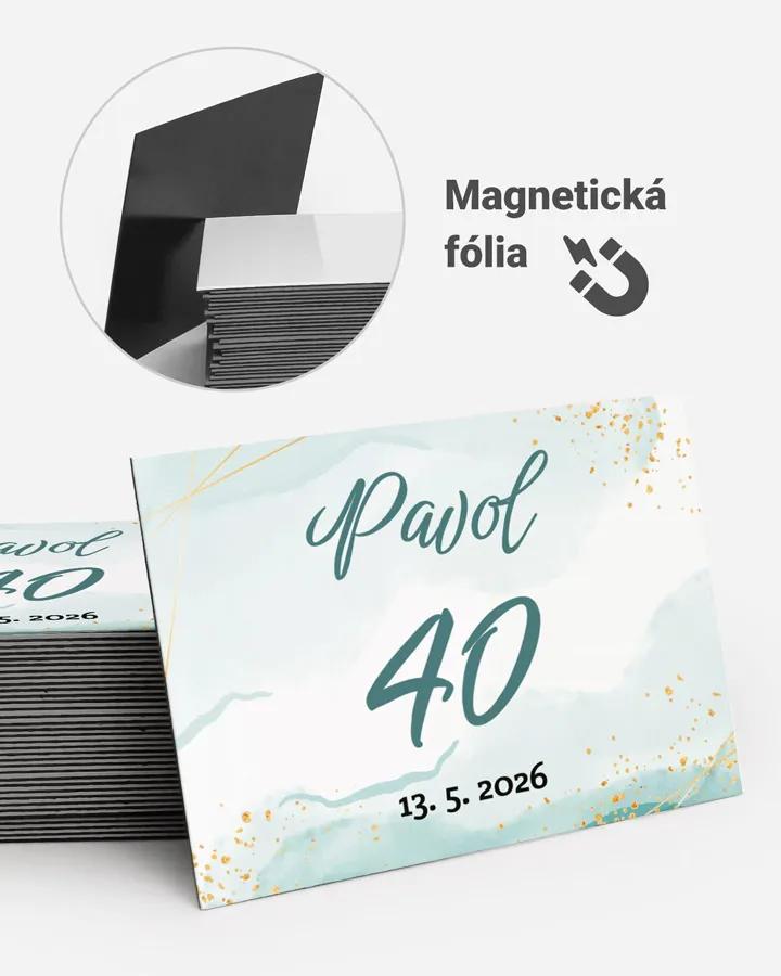 Pamätné magnetky z oslavy  - Abstrakt 02