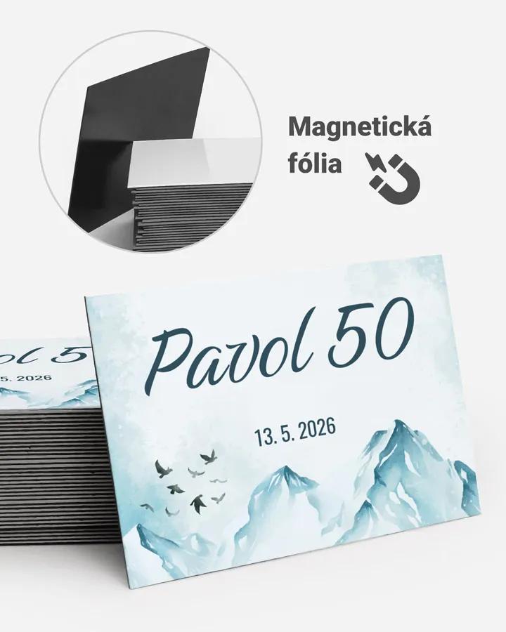 Pamätné magnetky z oslavy  - Zimná krajina 02