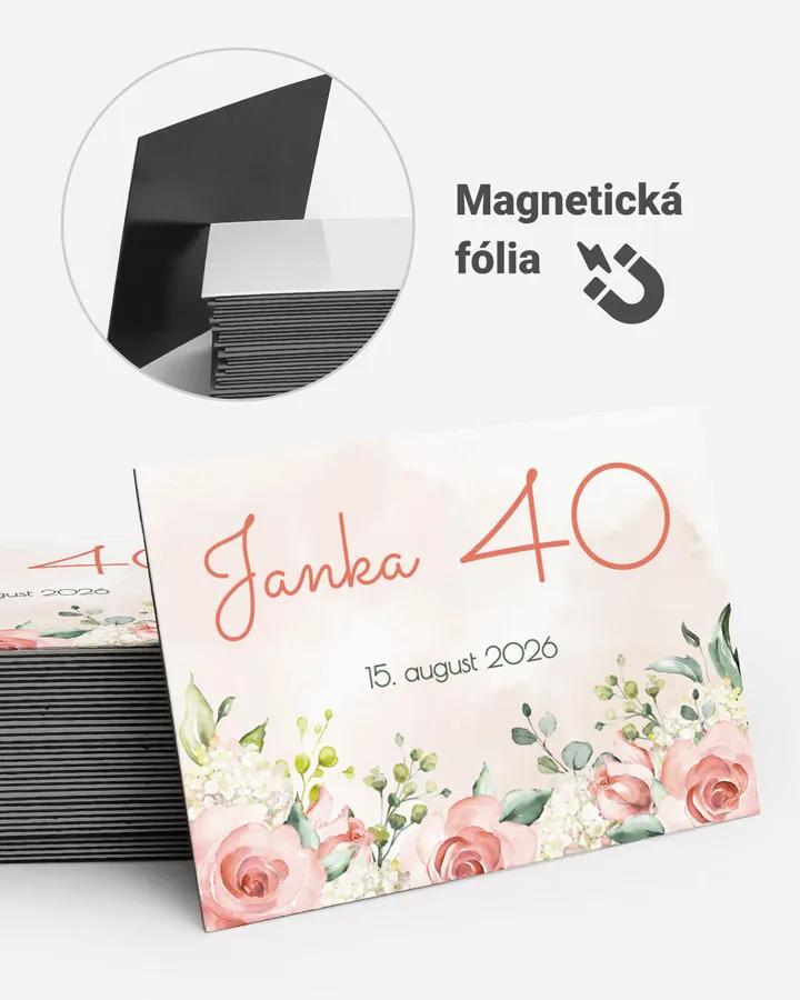 Pamätné magnetky z oslavy  - Šípové ruže 08