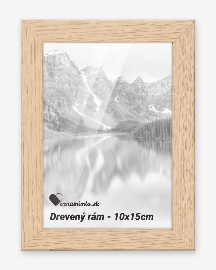 Drevený rám na fotku 10x15cm (farba Javor)