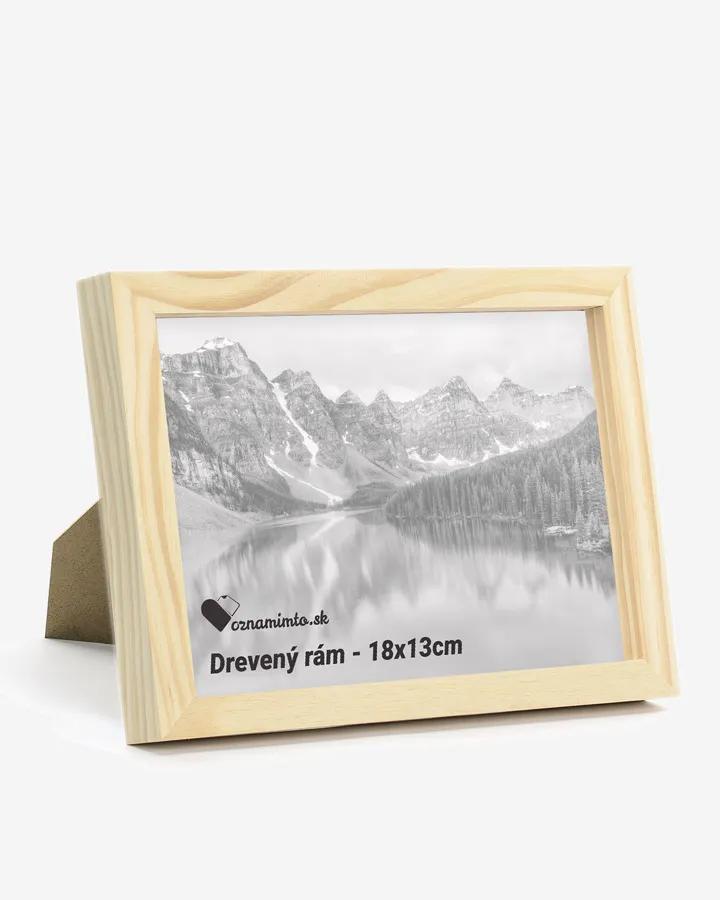 Drevený rám na fotku 13x18cm (natural farba)