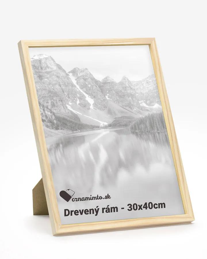Drevený rám na fotku 30x40cm (natural farba)