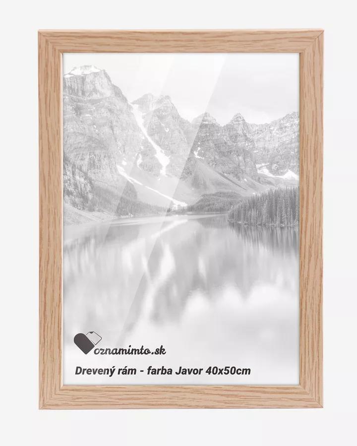 Drevený rám na fotku 40x50cm (farba Javor)