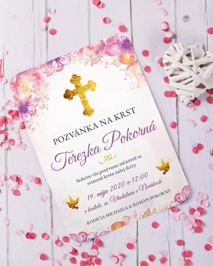 Pozvánka na krst, prvé sväté prijímanie 06 4/5