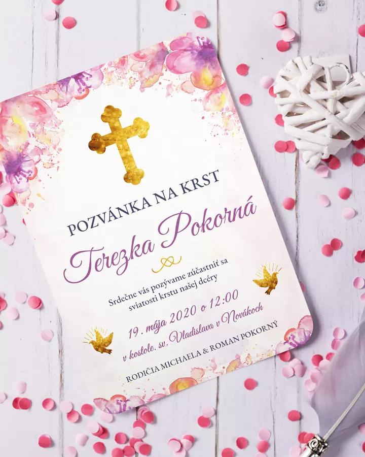 Pozvánka na krst, prvé sväté prijímanie 06 3/5