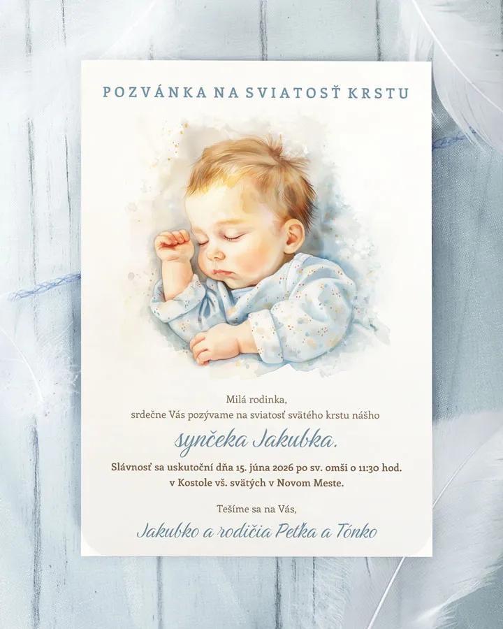 Pozvánka na krst, prvé sväté prijímanie 59 chlapec
