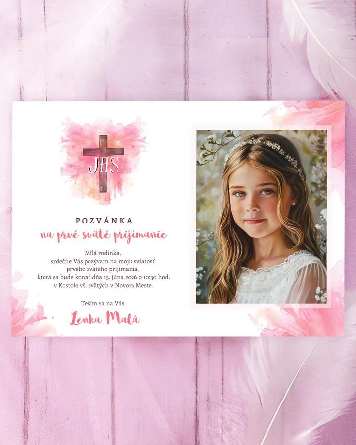 Pozvánka na krst, prvé sväté prijímanie s fotkou 20