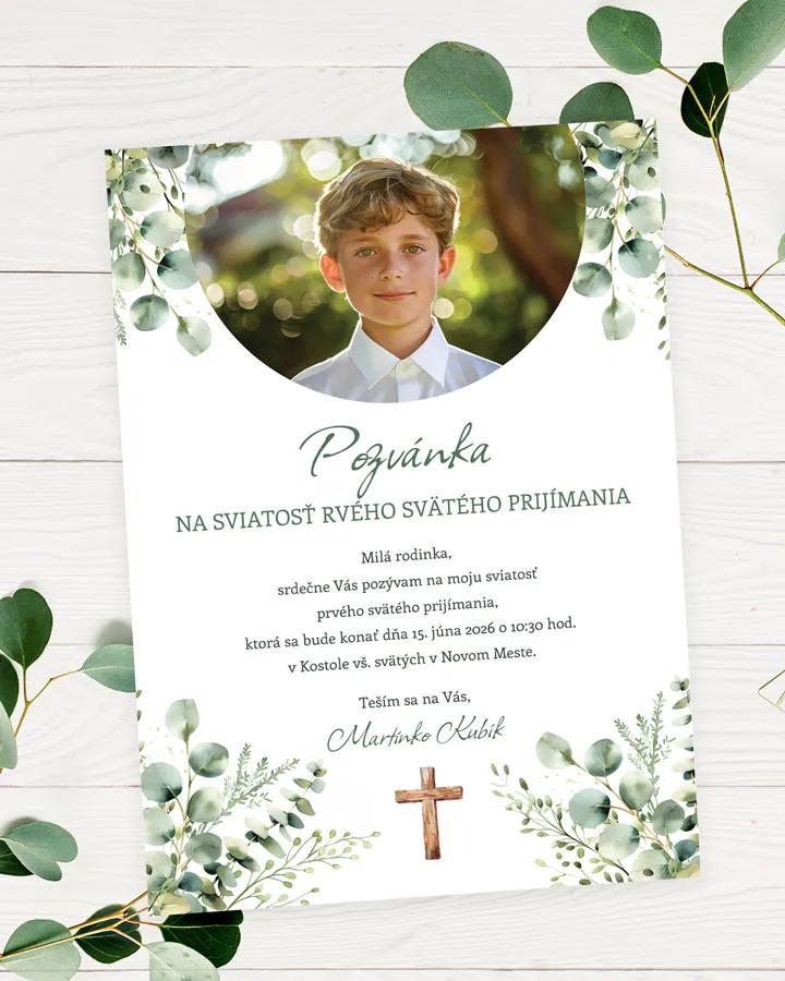 Pozvánka na krst, prvé sväté prijímanie s fotkou 24