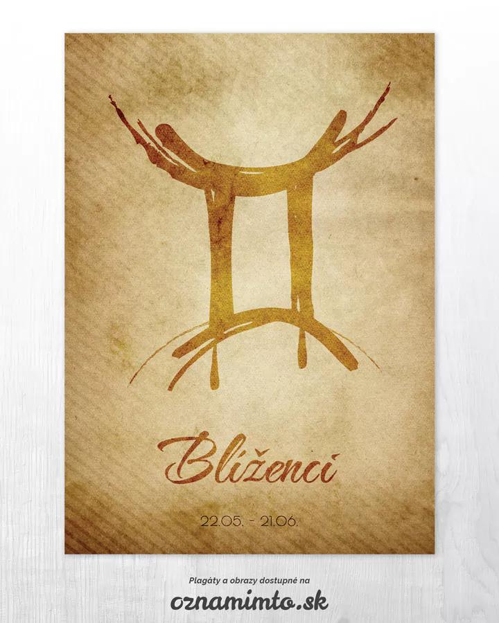 Obraz so znamením Blíženci