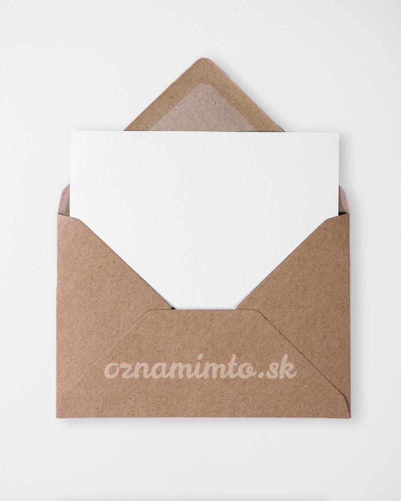Hnedé obálky recyklované C6 1/4