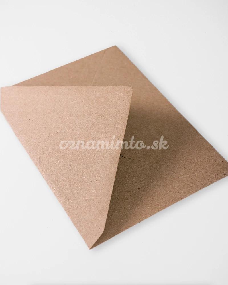 Hnedé obálky recyklované C6 3/4