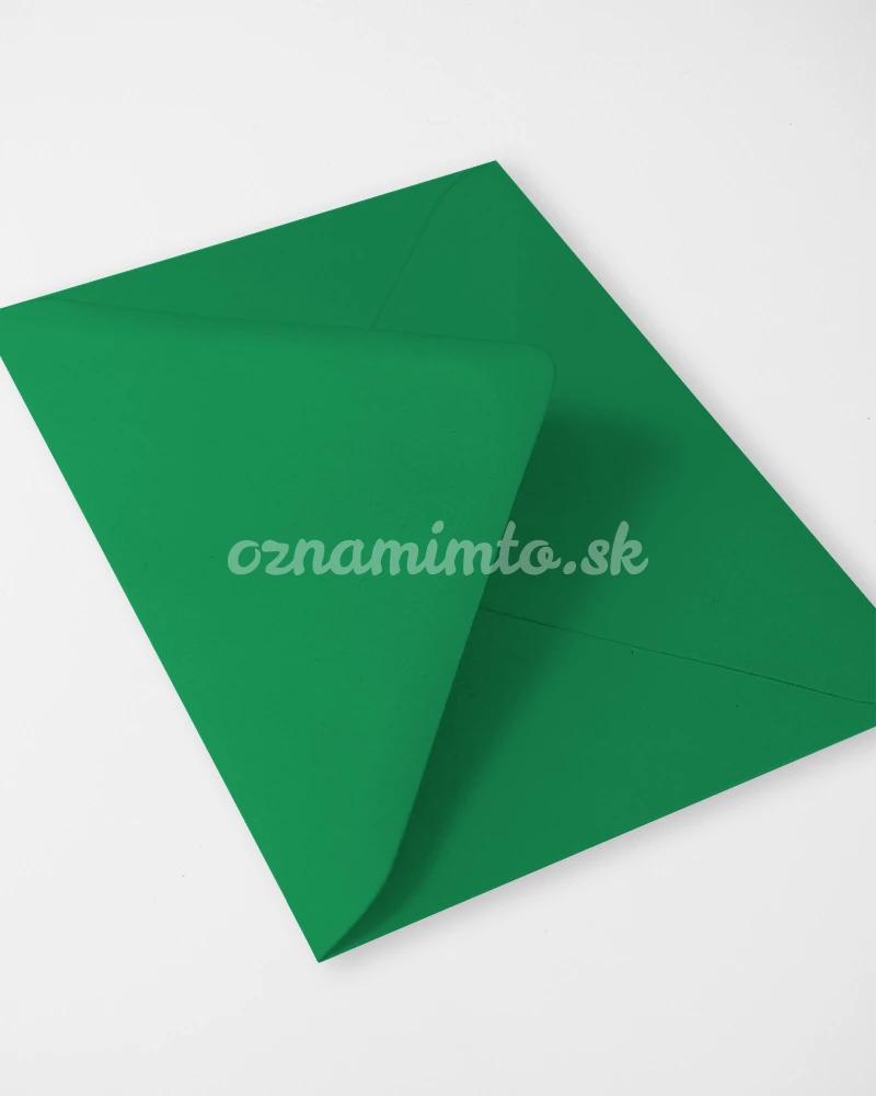 Tmavo zelené obálky C6 3/4