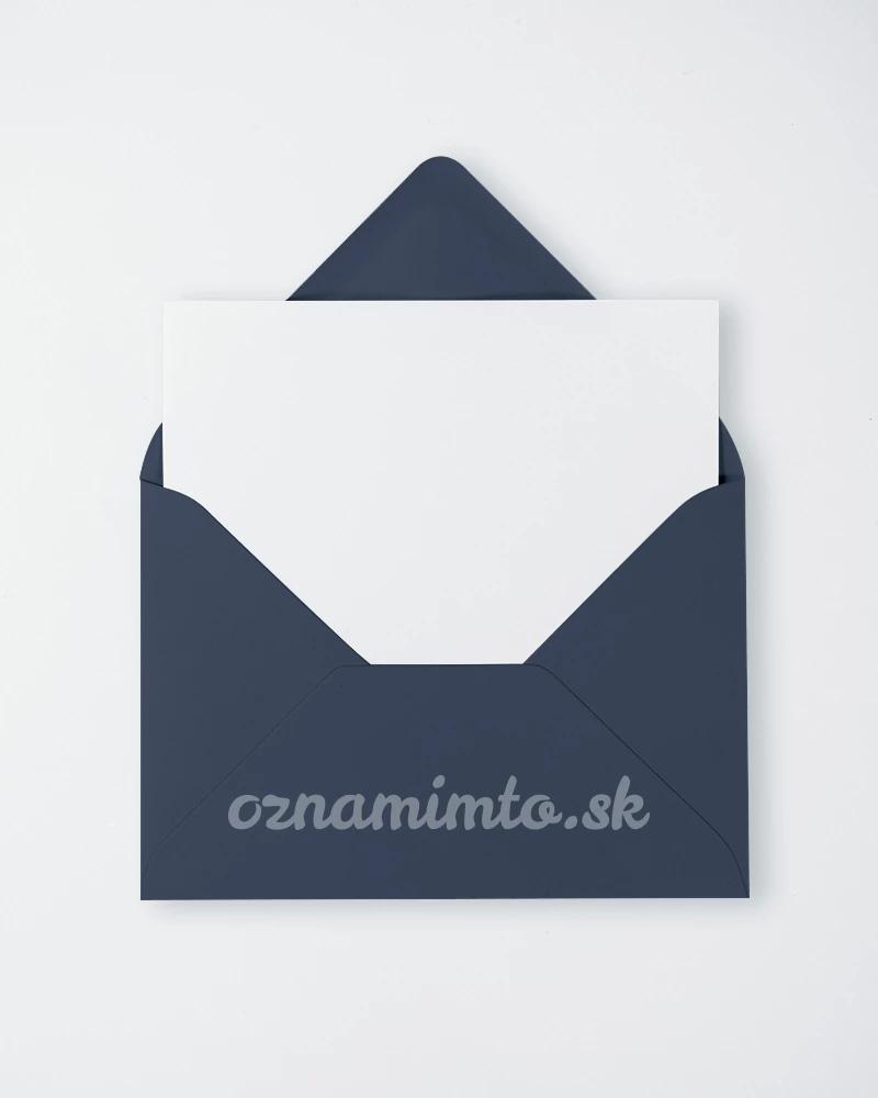 Tmavo modré obálky C6 (typ 2) 1/4