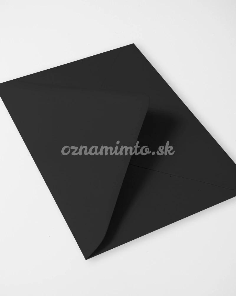 Čierne obálky C6 3/4