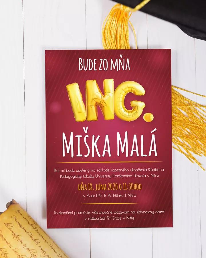 Moderné pozvánky na promócie 1/4