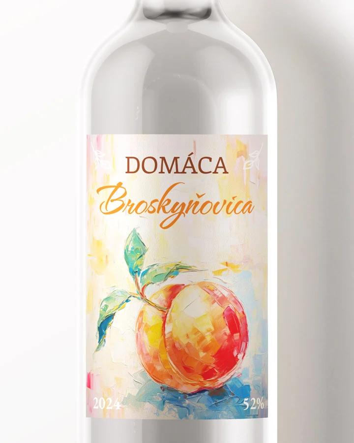 Etikety na pálenku Broskyňovica 01