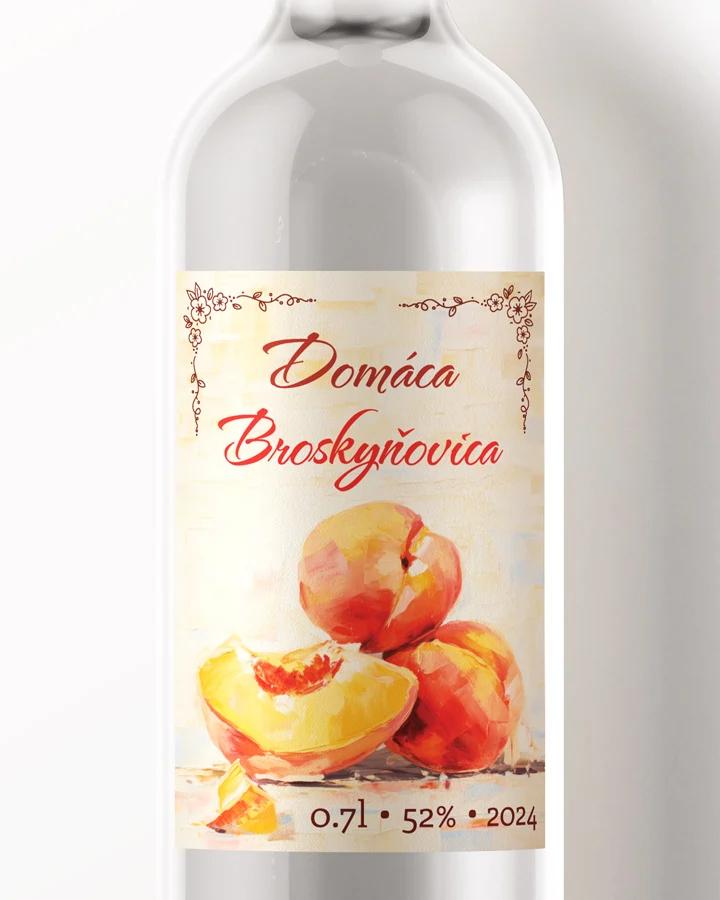 Etikety na pálenku Broskyňovica 02