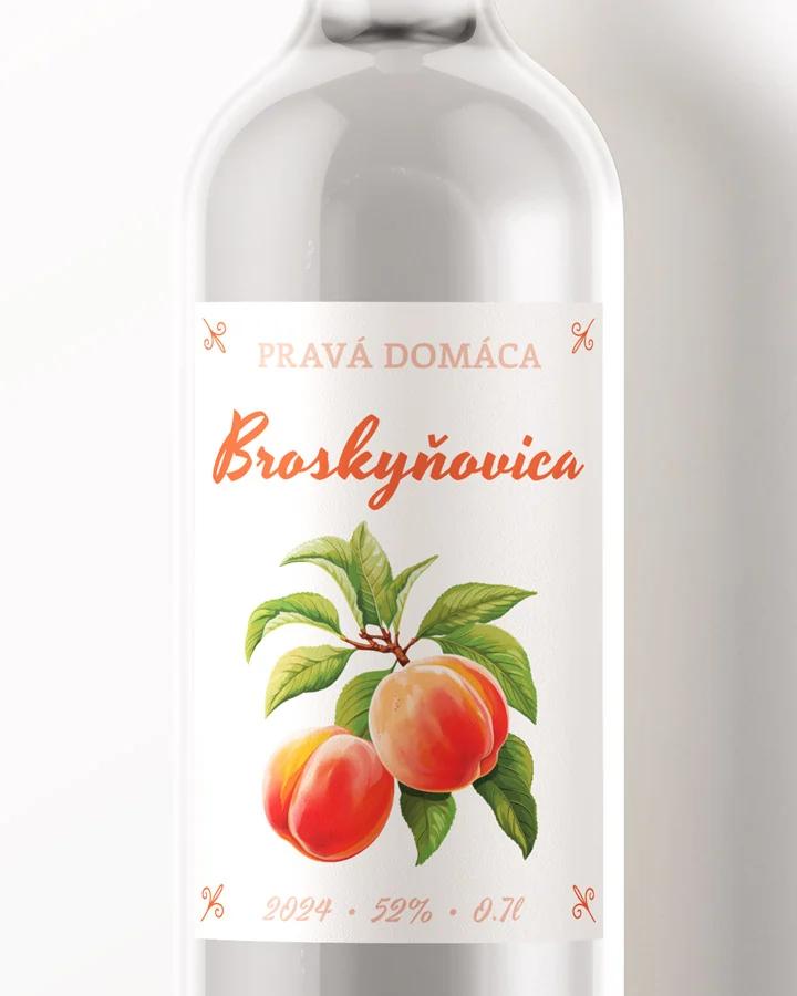 Etikety na pálenku Broskyňovica 08