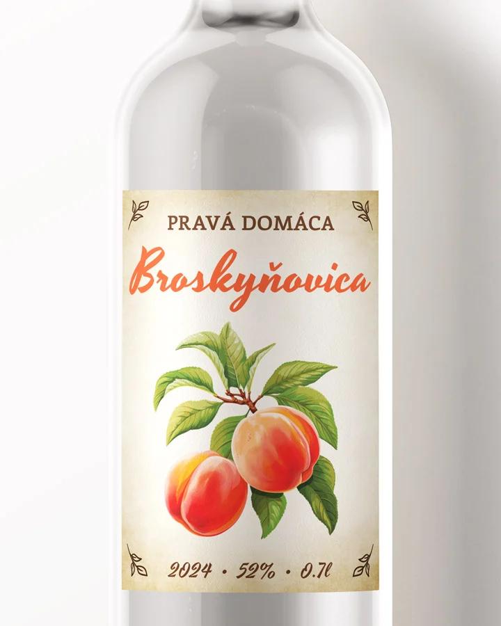 Etikety na pálenku Broskyňovica 09
