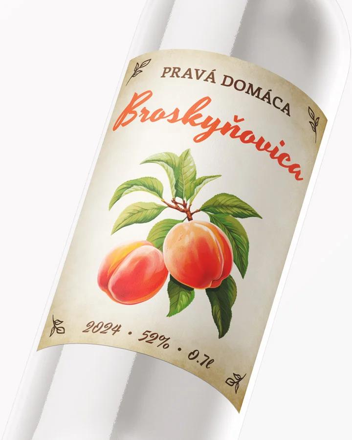 Etikety na pálenku Broskyňovica 09 2/3
