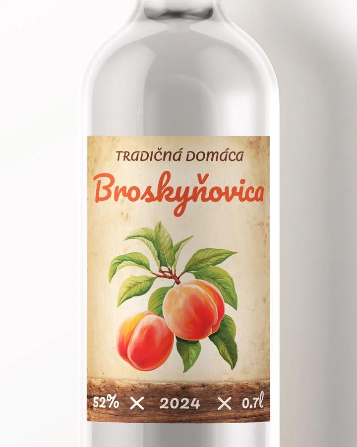 Etikety na pálenku Broskyňovica 11