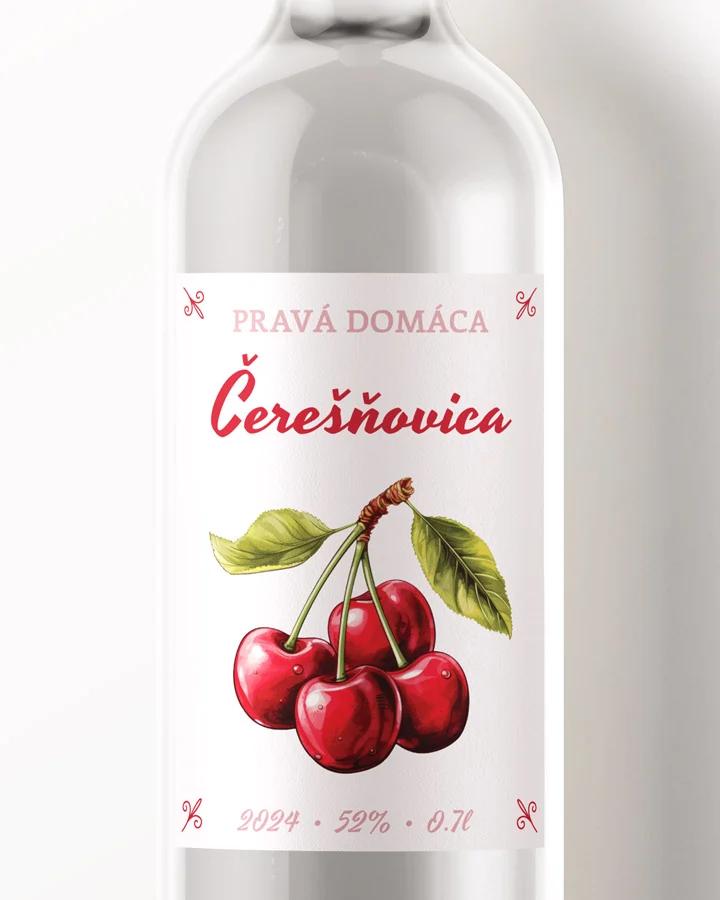 Etikety na pálenku Čerešňovicu 08