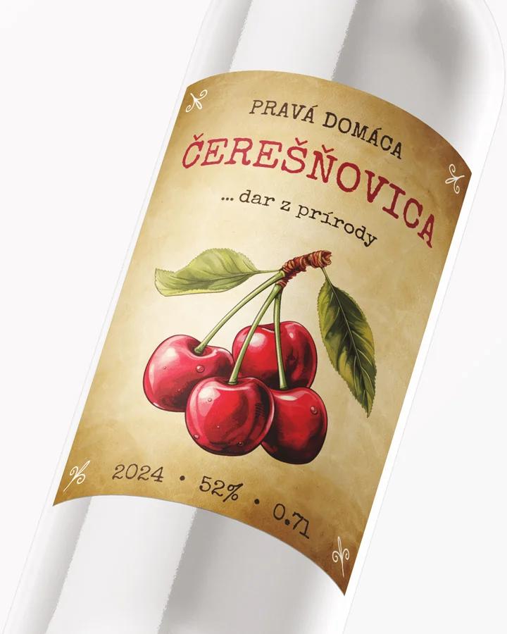 Etikety na pálenku Čerešňovicu 10 2/3