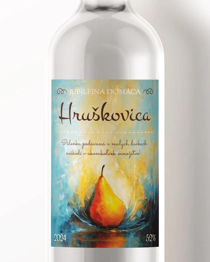 Etikety na pálenku Hruškovica 02