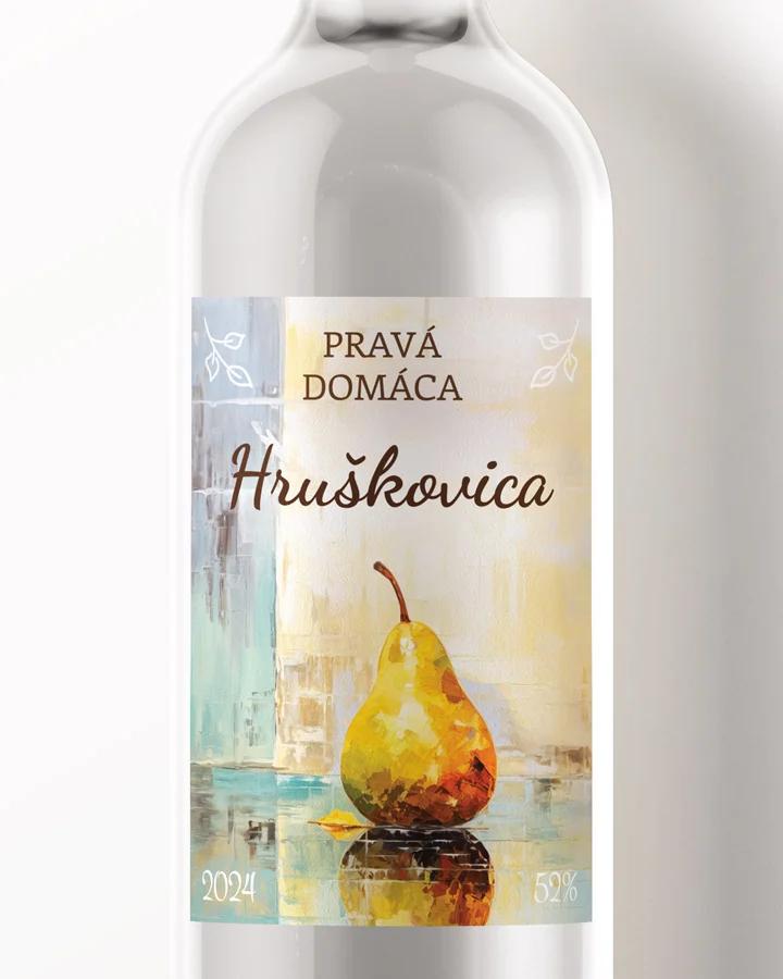Etikety na pálenku Hruškovica 03
