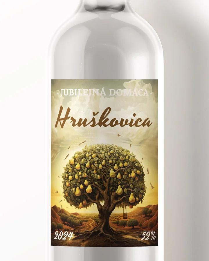 Etikety na pálenku Hruškovica 08