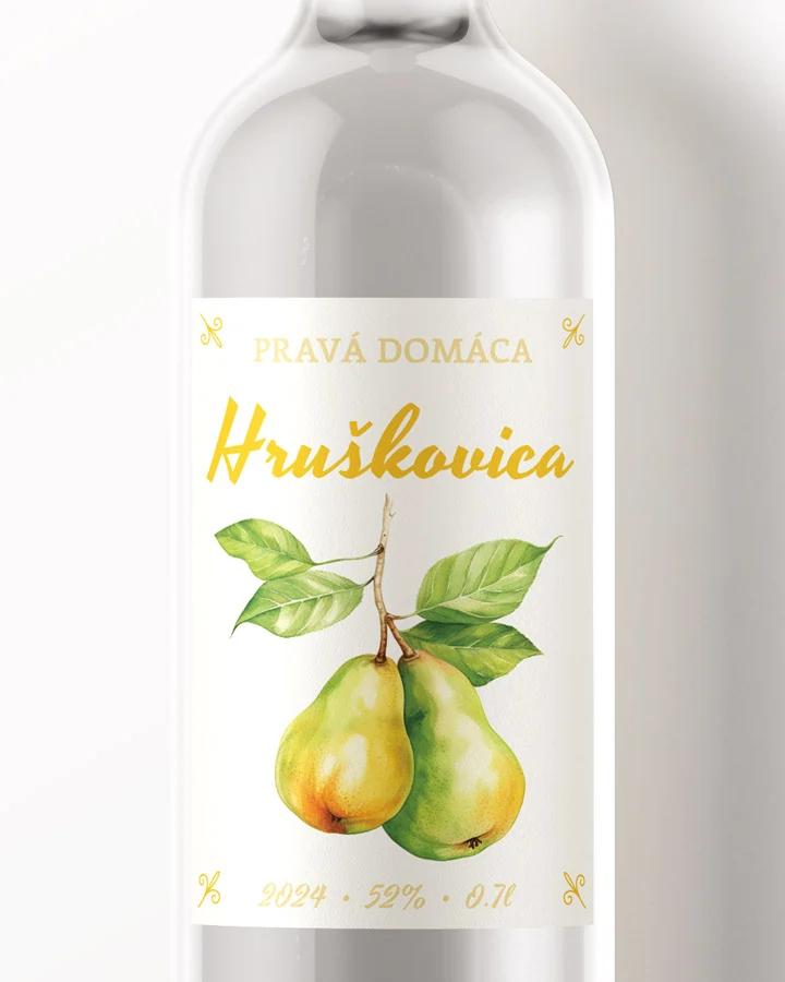 Etikety na pálenku Hruškovica 09
