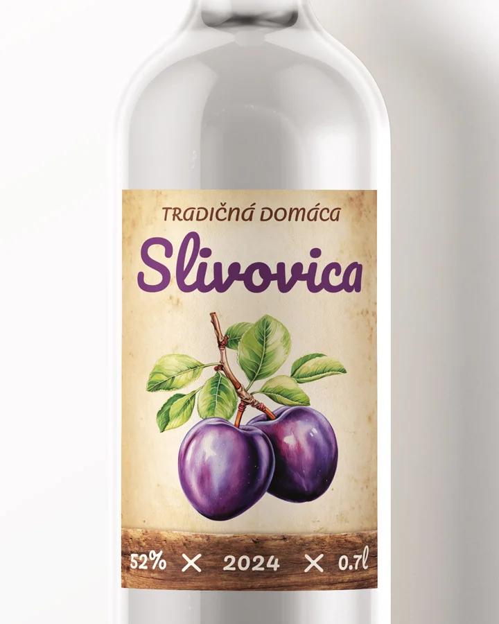 Etikety na pálenku Slivovica 11
