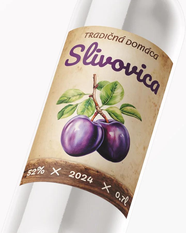 Etikety na pálenku Slivovica 11 2/3