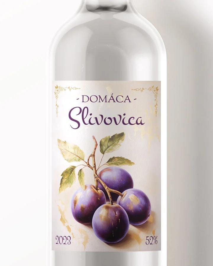 Etikety na pálenku Slivovica 01