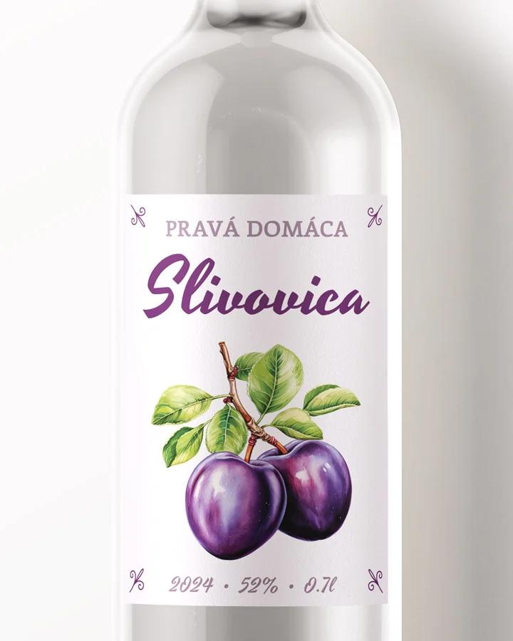 Etikety na pálenku Slivovica 08