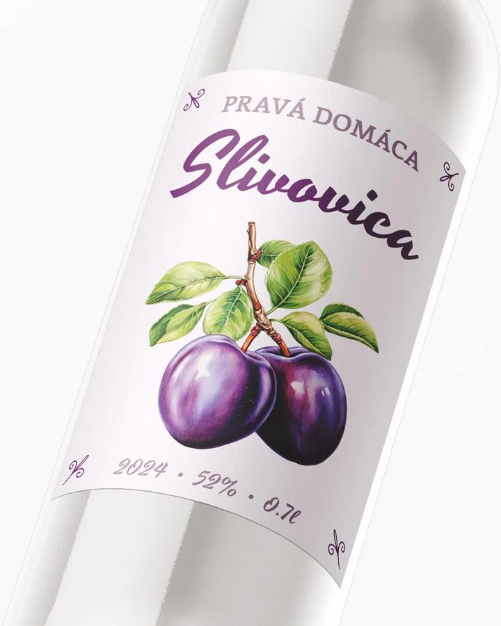 Etikety na pálenku Slivovica 08 2/3