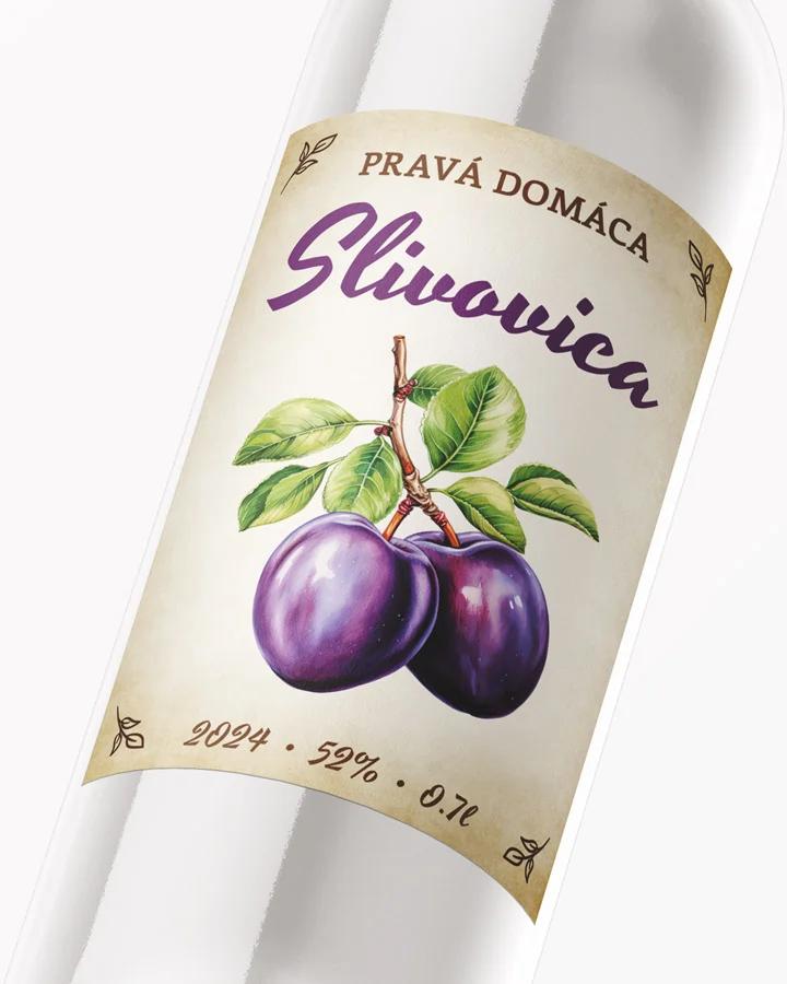Etikety na pálenku Slivovica 09 2/3