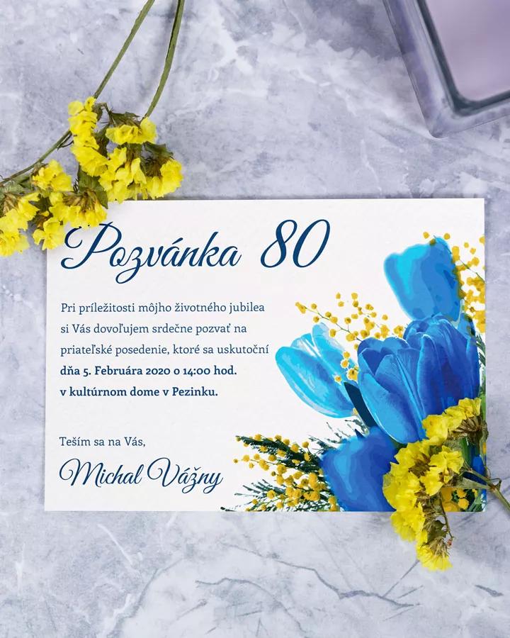 Pozvánka na narodeniny - Tulipány