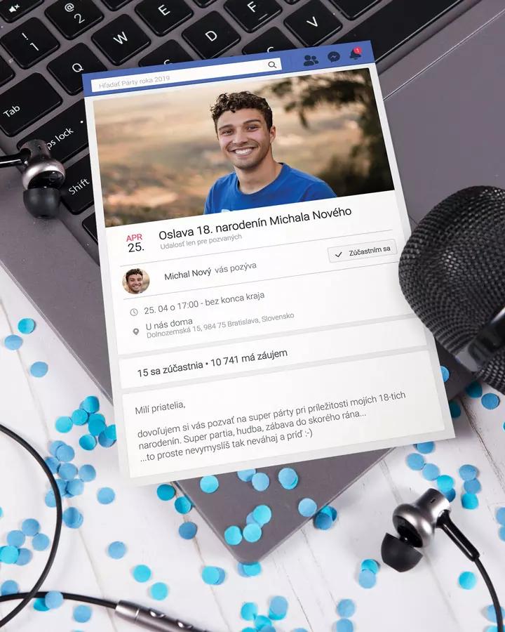 Pozvánka na narodeniny - Facebook Event 1/3