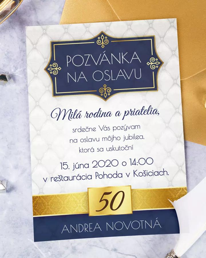 Pozvánka na narodeniny s kráľovským motívom 1/4