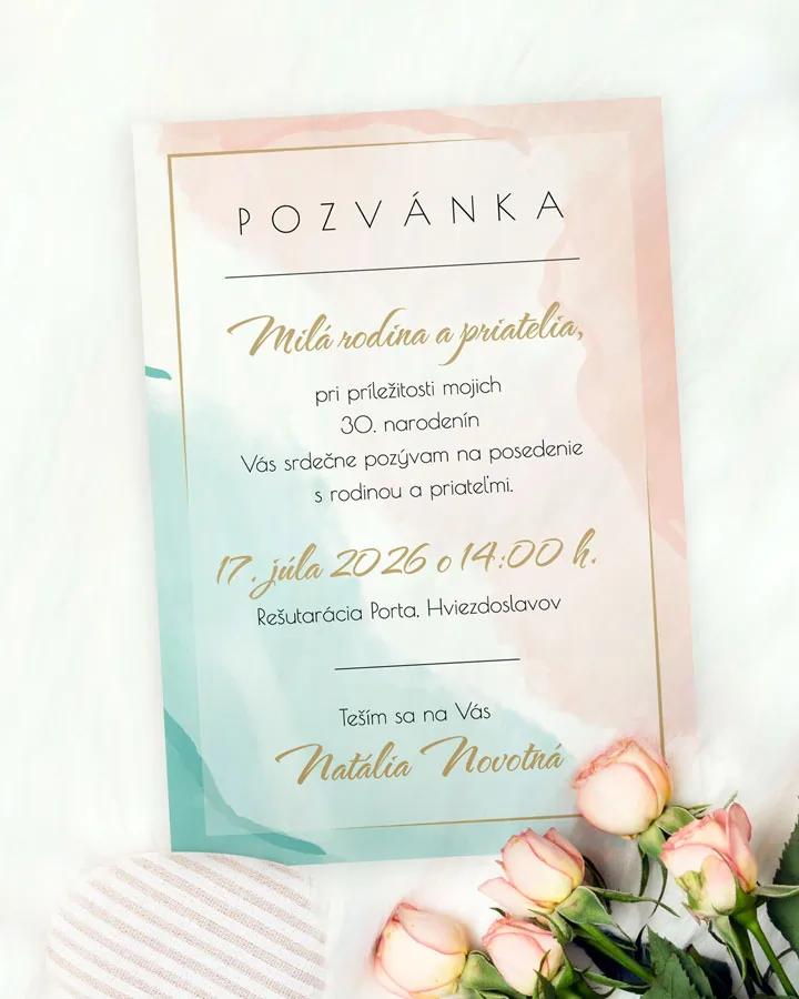 Pozvánka na narodeniny Abstrakt 01